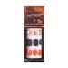 KISS imPRESS Limited Edition Halloween Press-On Nails Glow-In-The-Dark PureFit Technology Hey boo-tiful with Prep Pad Mini File Cuticle Stick & 30 Fake Nails