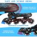 Soldow Adjustable Inline Skates with Light Up Wheels - Black Rollerblades for Kids and Adults - Buy Online on GoSupps.com