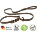 CopcoPet Retriever Agility Leash - Durable Fat Leather & Brass 1.20m x 10mm Cognac Color - Premium Quality Dog Leash for Training & Walking - Buy Online on GoSupps.com