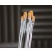 Premium Red Sable Filbert Paint Brushes Set - 6 Brushes for Acrylic, Watercolor, Oil & Mixed Media. Long Handle Professional Art Supplies - Buy Online on GoSupps.com