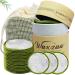 Waxzaa 23 Pack Reusable Cotton Pads 100% Organic Makeup Remover Pads with Bamboo Face Pads Washable Laundry Bag and Storage Eco-Friendly Beauty Essentials for All Skin Types Suitable for Adults & Kids
