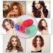 Jumbo Hair Rollers Set - 6 Packs for Salon Hairstyling - Self Grip Curlers for DIY Curly Hairstyles - Colors Vary (3 Jumbo + 3 Large) - Buy Online on GoSupps.com