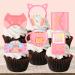 Gaming Cupcake Toppers Edible Gamer Girl Cake Decorations Edible Video Game Party Decorations Pink Gaming Controller Cake Toppers Cute Game Console Cupcake Toppers (Precut 24) 24 Precut - Buy Online on GoSupps.com