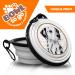 Dalmatian Portable Foldable Pet Bowl with Carabiner - Travel-Friendly Food & Water Bowl for Dogs - Buy Online on GoSupps.com