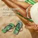 Mnsruu Summer Sandals | Zigzag Flip-Flops with Palm Pattern | XL Multicolored | Perfect for Home Hotel Spa & Travel - Unisex Footwear - Buy Online on GoSupps.com