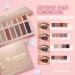 Professional Eyeshadow Palette - 16 Colors, Matte + Shimmer, Highly Pigmented, Natural Bronze Neutral Smoky Shades - Lamora Exposed Nude - Buy Online on GoSupps.com