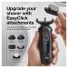 Braun Series 6 6075cc Electric Foil Shaver for Men | Wet & Dry Shave with Beard Trimmer | Clean & Charge SmartCare Center | Rechargeable Waterproof Razor in Black - Includes Leather Travel Case - Buy Online on GoSupps.com