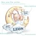 Personalized Elbe Effect Bunnies Wall Lamp - Unique Wooden Baby Gift for Birth & Baptism - Custom Name Nursery Decor - Buy Online on GoSupps.com