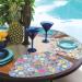 CounterArt Meadow Floral Wedge Shaped Reversible Placemat 4 Pack - Made in USA - Easy Care - 17.75 x 11.25 - Colorful & Flexible - Wipes Clean Easily - Buy Online on GoSupps.com