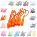 10 Zipper Loops Zipper Pendant Zipper Extension Pull Pendant Color:orange