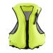 SOLY Inflatable Snorkel Vest Adult, Snorkel Life Vest Adjustable Snorkeling Gear for Adults Water Sports Safety Neon Green 51X61CM