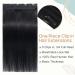 Clip-In Real Hair Extensions | Affordable #1 Black Remy Human Hair | 40cm - 45g | 5 Clips - Buy Online on GoSupps.com