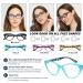 Buy EYEURL Cat Eye Blue Light Blocking Reading Glasses for Women - Pack of 4 Stylish 2.50 Magnification Computer Glasses with UV Protection - Buy Online on GoSupps.com