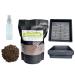 Brown Mustard Microgreen Kit - Organic Mustard Sprout Seeds - Indoor Microgreens Growing Kit Includes Seed Packets Growing Trays Spray Bottle Soil and Comprehensive Guide (100 Grams)