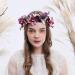 Llinfflr Women Floral Crown Boho Headband - Purple Flower Halo for Wedding Party Photos - Buy Online on GoSupps.com
