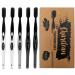 5 Pack Activated Charcoal Infused Toothbrush Ultra Soft Bristles - Naturally Whitening - Ergonomic Soft Touch Handle (Grey)