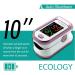 Pulse Oximeter Fingertip - Fast SpO2 & Heart Rate Monitor with Large LED Screen | Oxygen Meter for Sports & Aviation | International Shipping Available - Buy Online on GoSupps.com