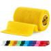 SPORTTAPE Self-Adhesive Football Sock Tape | 7.5cm x 4.5m - Yellow | Cohesive Bandage - Pet Bandage Vet Wrap for Dogs Horses | Compression Bandage Shin Pad Tape Football Ankle Tape - Single Roll Yellow 7.5x450 cm (Pack of 1)