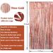 Fachoige 3pack 3.2ft x 6.6ft Metallic Tinsel Foil Fringe Curtains Wedding for Birthday Engagement Bridal Shower Bachelorette Holiday Celebration Party Decorations and Photo Booth Props (Rose Gold ) - Buy Online on GoSupps.com