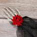 Neamou Halloween Skull Hand Hairpins - Punk Headdress With Rose Flower Halloween Skull Hand Headpiece Hairpins Halloween Skeleton Headpiece Straps - Buy Online on GoSupps.com