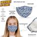 Washable Floral Face Masks for Women with Nose Wire | 3 Layers Cotton | Filter Pocket | Adjustable Ear Loops | Pack of 2 - Buy Online on GoSupps.com