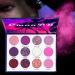 12 Colors Glitter Eyeshadow Palette for Women Purple-tone Waterproof Long-lasting Eyeshadow Glitters Highly Pigmented Matte Eye Shadow Powder Sparkling Eye Makeup for Women and Girls - Buy Online on GoSupps.com