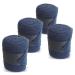 Bandages for the horse made of fleece with Velcro fastener - fleece bandages horse in 4 -Set with practical storage bag (pony navy blue) pony navyblau