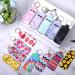 30-Piece Chapstick Keychain Holders with Neoprene Sleeve Pouch | Lip Balm Holder with Wristlet Keychain | Portable Lipstick Pocket Accessories in Flower & Geometry Patterns - Buy Online on GoSupps.com