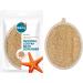 Balmy Naturel Luffa Sponge Bath Glove Exoliating Glove Shower Gloves Loofah Sponge Body Exfoliating Gloves Shower Massage Glove Oval Body Scrub