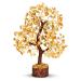 PYOR Aventurine Yellow Feng Shui Crystals And Stones Real Tree Energy Gem Tree Stones Good Luck Money Tree Spiritual Decor Yellow Living Room Decor Crystal Stone Money Crystals Fung Shui Y-avent-gw