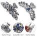 Vintage Flower Metal Hair Clips Set - Non-Slip Rhinestone Barrettes for Women and Girls - Buy Online on GoSupps.com