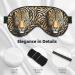 Shop Reusable Leopard Sleep Mask for Best Sleep - Soft Blackout Eye Cover for Travel & Relaxation | Perfect Gift for Men & Women - Buy Online on GoSupps.com