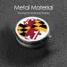 Portable Maryland Flag Metal Pill Box - Round Mini 3-Compartment Design for Travel & Small Pills - Buy Online on GoSupps.com