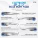 GTEX Circle Grip Lash Tweezers - Japanese Steel, Professional 5 Pack for Eyelash Extensions - Silver - Buy Online on GoSupps.com