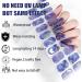 Gel Nail Strips Gel Nail Stickers - 20 Stickers Gel Nail Wraps Soft Self Upgrade Full-Cured Gel Nail Strips Adhesive Gel Nail Stickers Lasting for 15 Days Gel Nail Strips No Need UV/LED Lam(37-Blue) - Buy Online on GoSupps.com