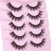 Lashes Natural Look Wispy Eyelashes Clear Band D Curl Eyelash Extension Cat Eye False Lashes Pack 5 Pairs by Mavphnee Glamour - Buy Online on GoSupps.com
