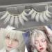 White Eyelashes for Halloween | False Eye Lashes Extensions | Anime Cosplay & Masquerade Party | Natural Look (1 Pair - Buy Online on GoSupps.com