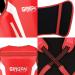 GINGPAI PU Leather Chest Guard | Boxing & Martial Arts Body Protector | Red Small - Buy Online on GoSupps.com