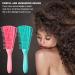 2-Piece Afro Hair Detangling Brush Set for 3a to 4c Textures - Easy Knot Detangler for Curly/Wavy/Coily Hair - Pink & Green - Buy Online on GoSupps.com