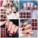 Kalolary 20 Sheet 3D Nail Film & Self-Adhesive Nail Stickers with Nail File - DIY Nail Art for Women & Girls - Buy Online on GoSupps.com
