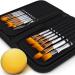 Premium Artist Paint Brush Set of 16 - w/Bonus Palette Knife Sponge & Organizing Case - Painting Brushes for Kids Adults or Professionals - Perfect for Your Watercolor Oil or Acrylic Painting Art