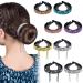 8 Pcs Bun Clip Large Rhinestone Bun Cover Tassel Claw Expanding Elegant Glitter Hair Accessories Bun Holder Rhinestone Hair Clip for Buns Twist Holder for Girls Women (Elegant Style)
