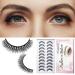 SONAFEEL Short Eyelashes - 12mm Fluffy D Curl Mink Lashes | 10 Pairs Reusable Russian Strip Lashes Pack BO06 - Buy Online on GoSupps.com