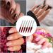 Stainless Steel Metal Nail Files for Natural Nails - 6 Pcs Brown Diamond Filers with Non Slip Handle and Sharp Pointed Tip - Women's Sapphire Grit Fingernail Files - Buy Online on GoSupps.com