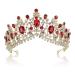 NODG Red Crystal Crowns for Women Princess Queen Vintage Crown Tiaras  Girls Adult Bridal Hair Accessories Gifts for Birthday Wedding Prom  Bridal Party Pageant