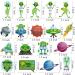 Alien Theme Birthday Cupcake Toppers - Buy Online on GoSupps.com