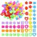 90 Pack Small Mini Plastic Hair Claw Clips for Kids Baby Girl - Flower Star Heart Butterfly Design - Jaw Barrettes Grip Clamps Pins Updo Decorative Bun Bangs Braids Twist Accessories - Thin Thick Hair - Buy Online on GoSupps.com
