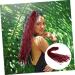 minkissy Dirty Little Braids Head Band Wigs Braided Wig Ponytail Wigs Dreads Extensions Dreadlock Accessories Double Ended Dreadlock Extensions Hair Wig Women Hairpiece Extensions Men Wig 90X8CM Claret - Buy Online on GoSupps.com