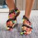 XTZYGLFD Women s Summer Sandals - Vintage Gladiator Toe Ring Sandalettes - Comfortable Brown Space Flowers Sandals - Perfect for Leisure & Travel - Size 8 UK - Buy Online on GoSupps.com