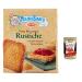 Mulino Bianco Biscottate Le Rustiche Lot of 6 biscuits 315 g + Italian Gourmet pulp 400 g